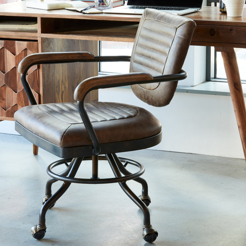 Dubois genuine leather task chair discount